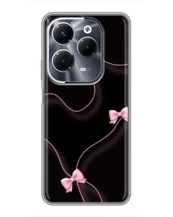 Чохол для Infinix Hot 40 Pro з картинкою «Рожеві стрічки» Чохол для Infinix Hot 40 Pro з картинкою «Рожеві стрічки»