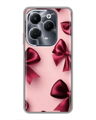 Чохол для Infinix Hot 40 Pro з картинкою «Бордовий атлас»