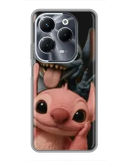 Чохол для Infinix Hot 40 Pro з картинкою «Стіч та Ангел»