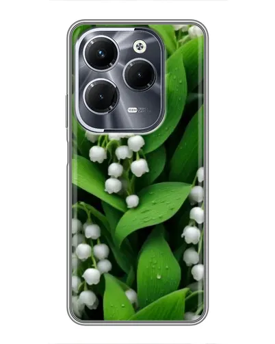 Чохол для Infinix Hot 40 Pro з картинкою «Конвалії в зелені»