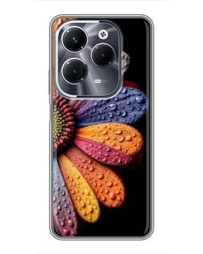 Чохол для Infinix Hot 40 Pro з картинкою «Райдужна квітка»