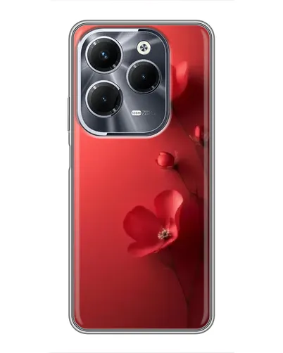 Чохол для Infinix Hot 40 Pro з картинкою «Макові суцвіття»
