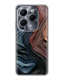 Чехол для Infinix Hot 40 Pro с картинкой «Цветные волны каньона»