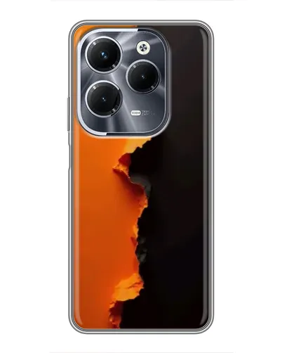 Чехол для Infinix Hot 40 Pro с картинкой «Оранжевый разлом» Чехол для Infinix Hot 40 Pro с картинкой «Оранжевый разлом»
