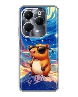 Чехол для Infinix Hot 40 Pro с картинкой «Капибара Ван Гога»
