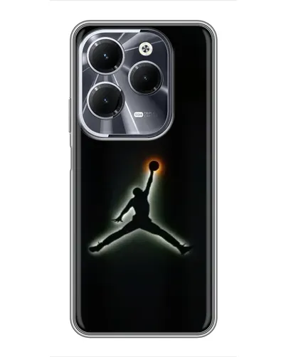 Чехол для Infinix Hot 40 с картинкой «Jordan Gradient Logo»
