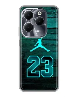Чохол для Infinix Hot 40 з картинкою «Jordan Cyan 23»
