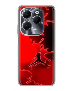 Чохол для Infinix Hot 40 з картинкою «Jordan Red Smoke»