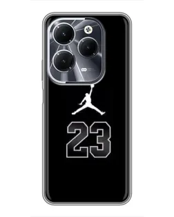 Чохол для Infinix Hot 40 з картинкою «Jordan Flight 23»