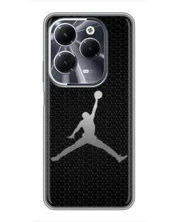 Чохол для Infinix Hot 40 з картинкою «Jordan Dark Carbon»