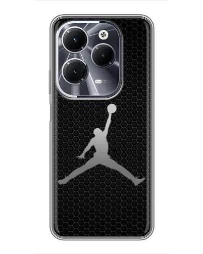 Чехол для Infinix Hot 40 с картинкой «Jordan Dark Carbon»