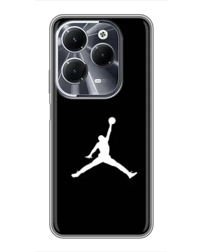 Чехол для Infinix Hot 40 с картинкой «Jordan Silhouette»