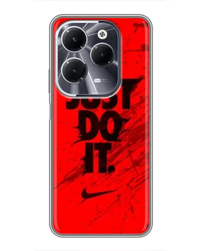 Чехол для Infinix Hot 40 с картинкой «Nike Just Do It»