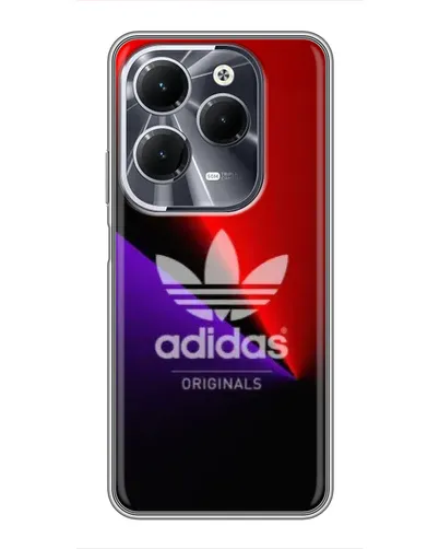 Чехол для Infinix Hot 40 с картинкой «Adidas Red Neon»