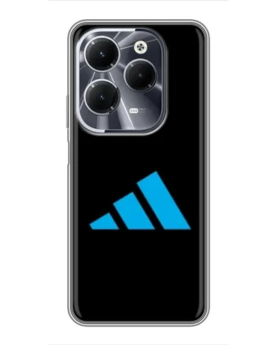 Чехол для Infinix Hot 40 с картинкой «Adidas Cyan Logo»