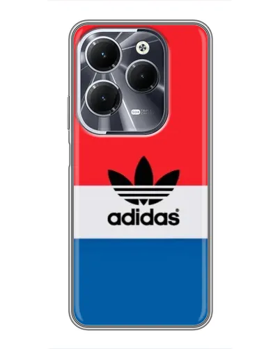 Чехол для Infinix Hot 40 с картинкой «Ретро блоки Adidas»