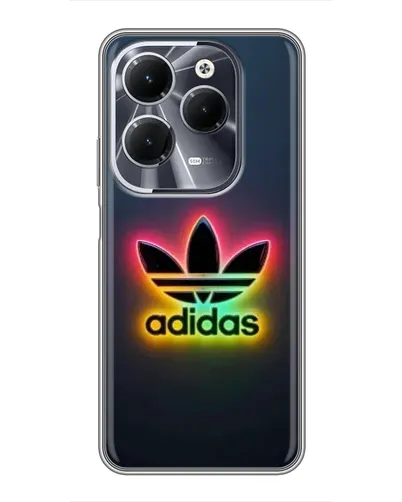 Чехол для Infinix Hot 40 с картинкой «Неоновый Adidas»