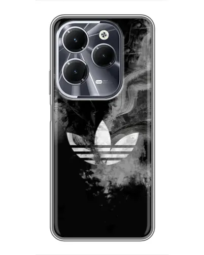 Чехол для Infinix Hot 40 с картинкой «Абстрактный дым Adidas»