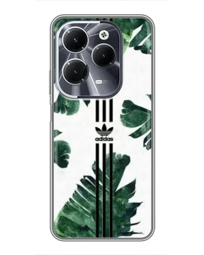 Чехол для Infinix Hot 40 с картинкой «Пальмовые листья адидас»