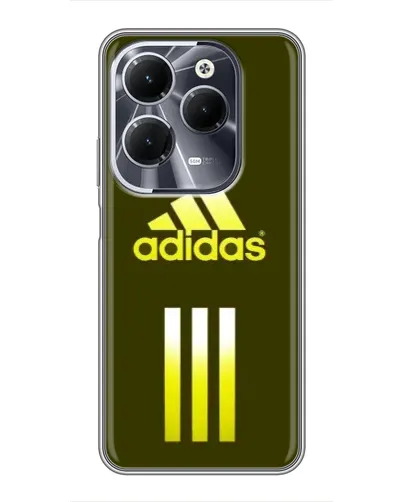 Чехол для Infinix Hot 40 с картинкой «Оливковый градиент Adidas»