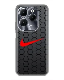 Чехол для Infinix Hot 40 с картинкой «Nike — карбоновая сетка» Чехол для Infinix Hot 40 с картинкой «Nike — карбоновая сетка»