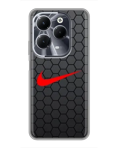 Чехол для Infinix Hot 40 с картинкой «Nike — карбоновая сетка» Чехол для Infinix Hot 40 с картинкой «Nike — карбоновая сетка»