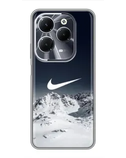 Чехол для Infinix Hot 40 с картинкой «Nike — зимние горы» Чехол для Infinix Hot 40 с картинкой «Nike — зимние горы»