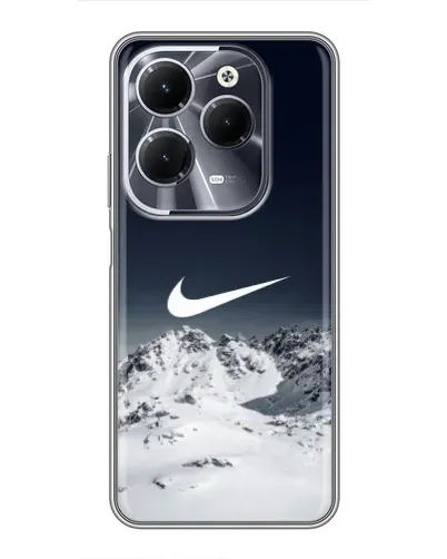 Чехол для Infinix Hot 40 с картинкой «Nike — зимние горы» Чехол для Infinix Hot 40 с картинкой «Nike — зимние горы»