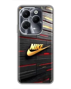 Чехол для Infinix Hot 40 с картинкой «Золотой Nike на металле» Чехол для Infinix Hot 40 с картинкой «Золотой Nike на металле»