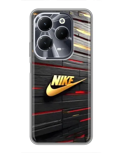 Чехол для Infinix Hot 40 с картинкой «Золотой Nike на металле» Чехол для Infinix Hot 40 с картинкой «Золотой Nike на металле»