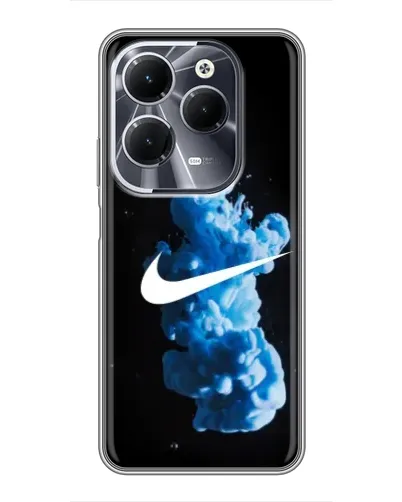 Чехол для Infinix Hot 40 с картинкой «Nike и синий дым» Чехол для Infinix Hot 40 с картинкой «Nike и синий дым»