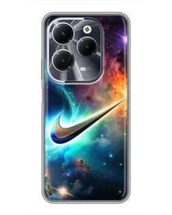 Чехол для Infinix Hot 40 с картинкой «Космический Nike Swoosh» Чехол для Infinix Hot 40 с картинкой «Космический Nike Swoosh»