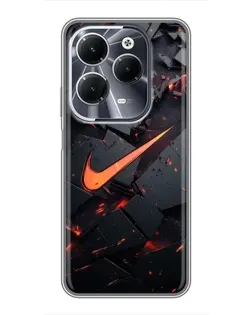 Чехол для Infinix Hot 40 с картинкой «Nike — эффект разломов» Чехол для Infinix Hot 40 с картинкой «Nike — эффект разломов»