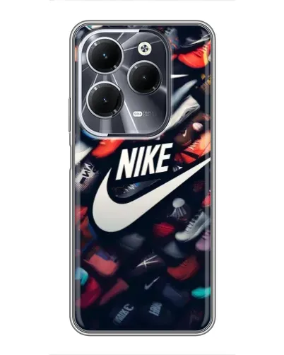 Чехол для Infinix Hot 40 с картинкой «Коллекция кроссовок Nike» Чехол для Infinix Hot 40 с картинкой «Коллекция кроссовок Nike»