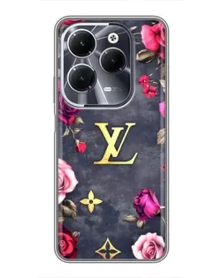 Чехол для Infinix Hot 40 с картинкой «Цветочный Louis Vuitton»