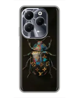 Чехол для Infinix Hot 40 с картинкой «LV — мраморный принт»