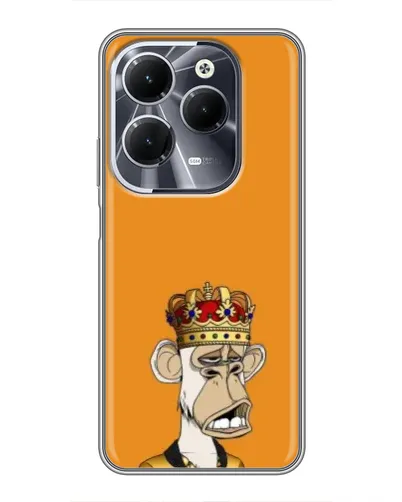 Чехол для Infinix Hot 40 с картинкой «Золотая обезьяна Bored Ape»