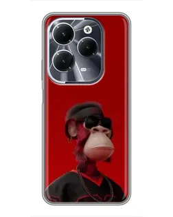 Чохол для Infinix Hot 40 з картинкою «Bored Ape в червоному» Чохол для Infinix Hot 40 з картинкою «Bored Ape в червоному»