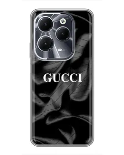 Чохол для Infinix Hot 40 з картинкою «Gucci — шовкові хвилі»