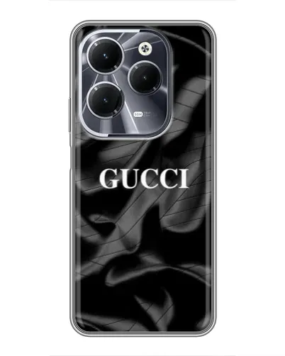 Чехол для Infinix Hot 40 с картинкой «Gucci — шелковые волны»