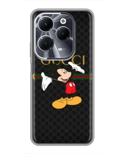 Чехол для Infinix Hot 40 с картинкой «Микки Маус Gucci»