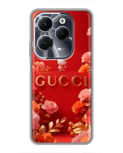 Чехол для Infinix Hot 40 с картинкой «Gucci — золотой сад»