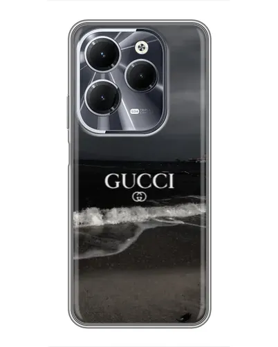 Чехол для Infinix Hot 40 с картинкой «Gucci — морской прибой»