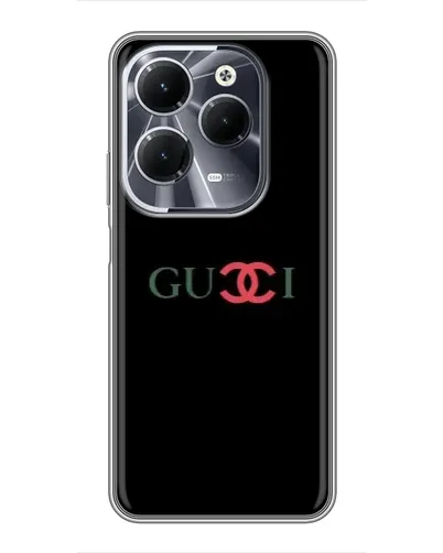 Чехол для Infinix Hot 40 с картинкой «Gucci — красный градиент»