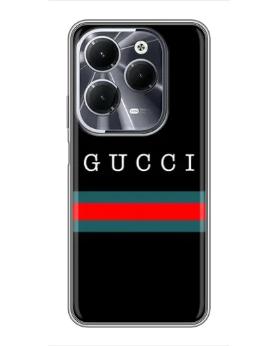Чехол для Infinix Hot 40 с картинкой «Gucci — красный пояс»