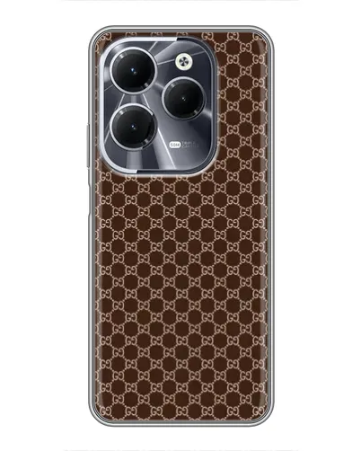 Чехол для Infinix Hot 40 с картинкой «Gucci — шоколадная сетка» Чехол для Infinix Hot 40 с картинкой «Gucci — шоколадная сетка»