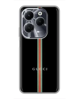 Чехол для Infinix Hot 40 с картинкой «Gucci — строгая линия»