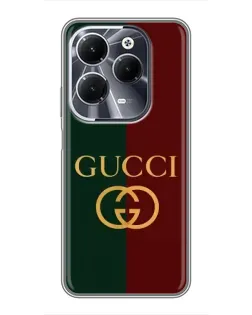 Чехол для Infinix Hot 40 с картинкой «Gucci — темно-зеленый градиент»