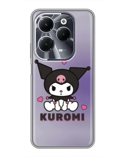 Чехол для Infinix Hot 40 с картинкой «Kuromi — фиолетовый арт» Чехол для Infinix Hot 40 с картинкой «Kuromi — фиолетовый арт»
