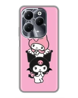 Чехол для Infinix Hot 40 с картинкой «My Melody и Kuromi»